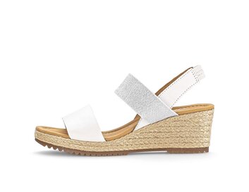Keilsandalette weiß