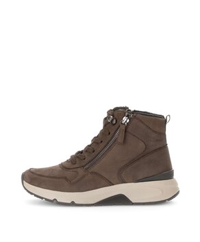 Schnürstiefelette braun