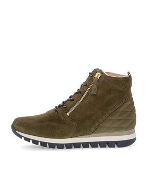 Schnürstiefelette grün