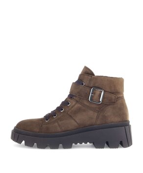 Schnürstiefelette braun