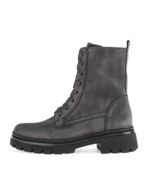 Schnürstiefelette grau