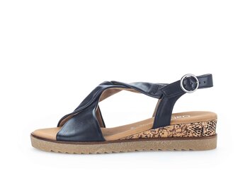 Keilsandalette blau