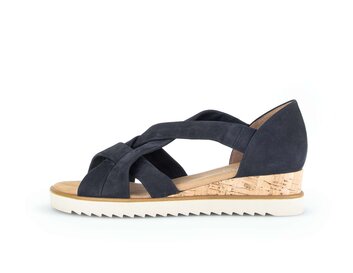 Keilsandalette blau