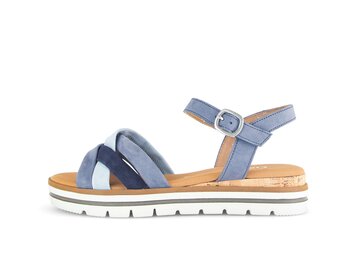 Keilsandalette blau