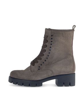 Schnürstiefelette braun