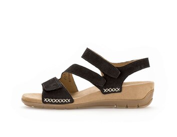 Keilsandalette schwarz
