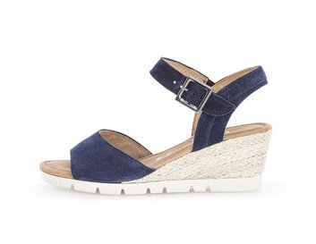 Keilsandalette blau