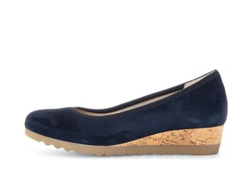 Keilpumps blau