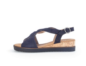 Keilsandalette blau