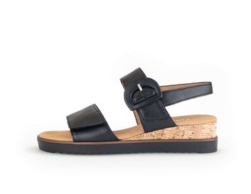 Keilsandalette schwarz
