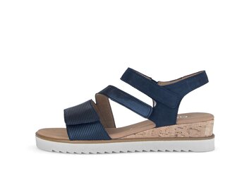 Keilsandalette blau