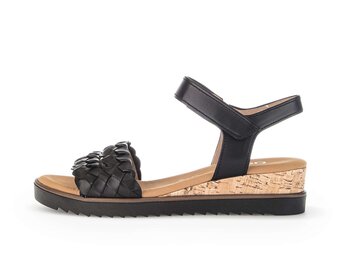 Keilsandalette schwarz