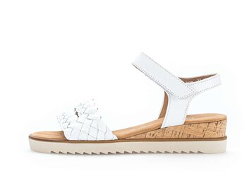 Keilsandalette weiß