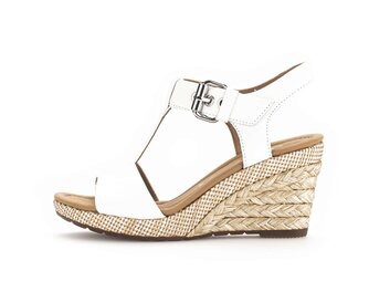 Keilsandalette weiß