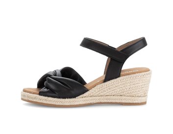 Keilsandalette schwarz
