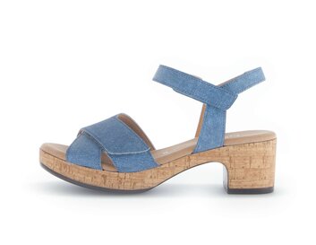 Riemchensandale blau