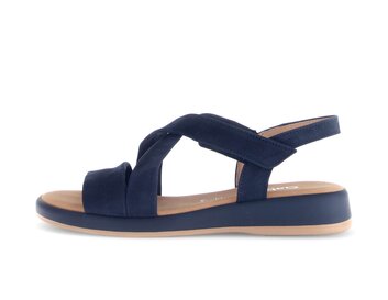 Riemchensandale blau