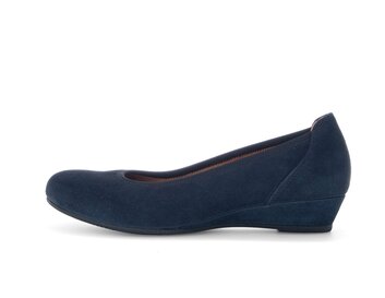 Keilpumps blau