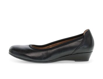 Keilpumps schwarz