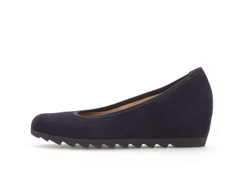 Keilpumps blau