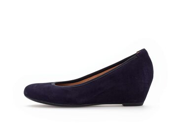 Keilpumps blau